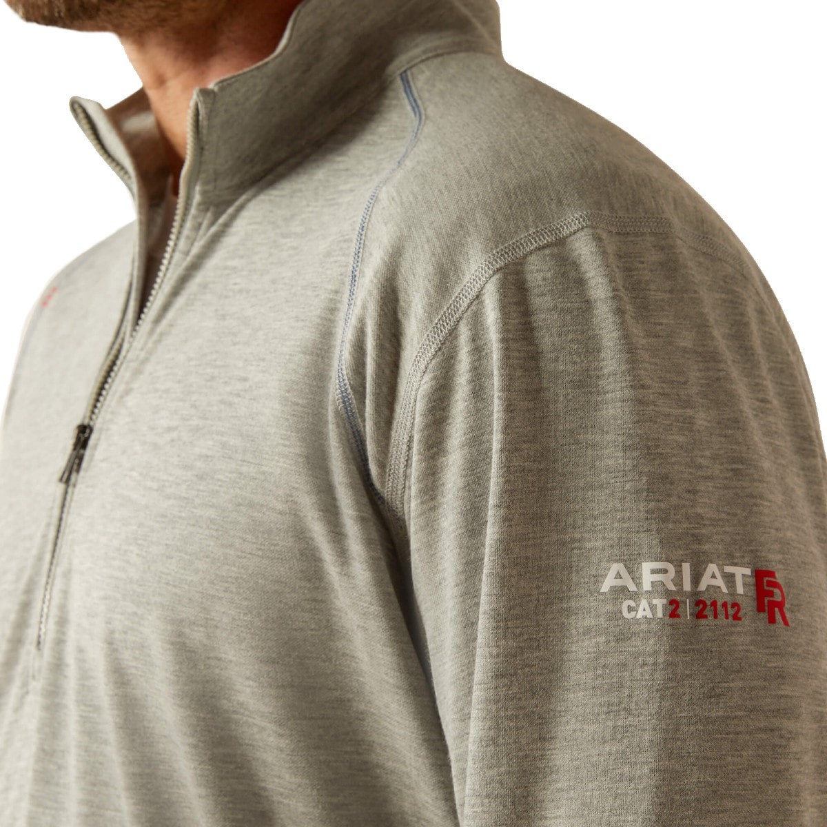 FR Primo 1/4 Zip Baselayer in Heather Gray